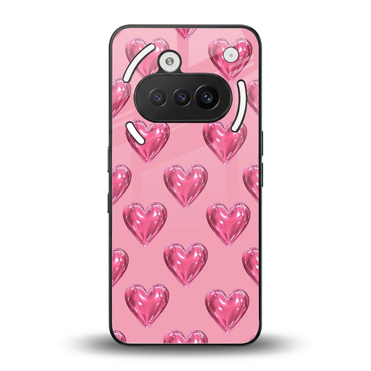 Chrome Blush back phone cover | glass case for nothing phone 3a
