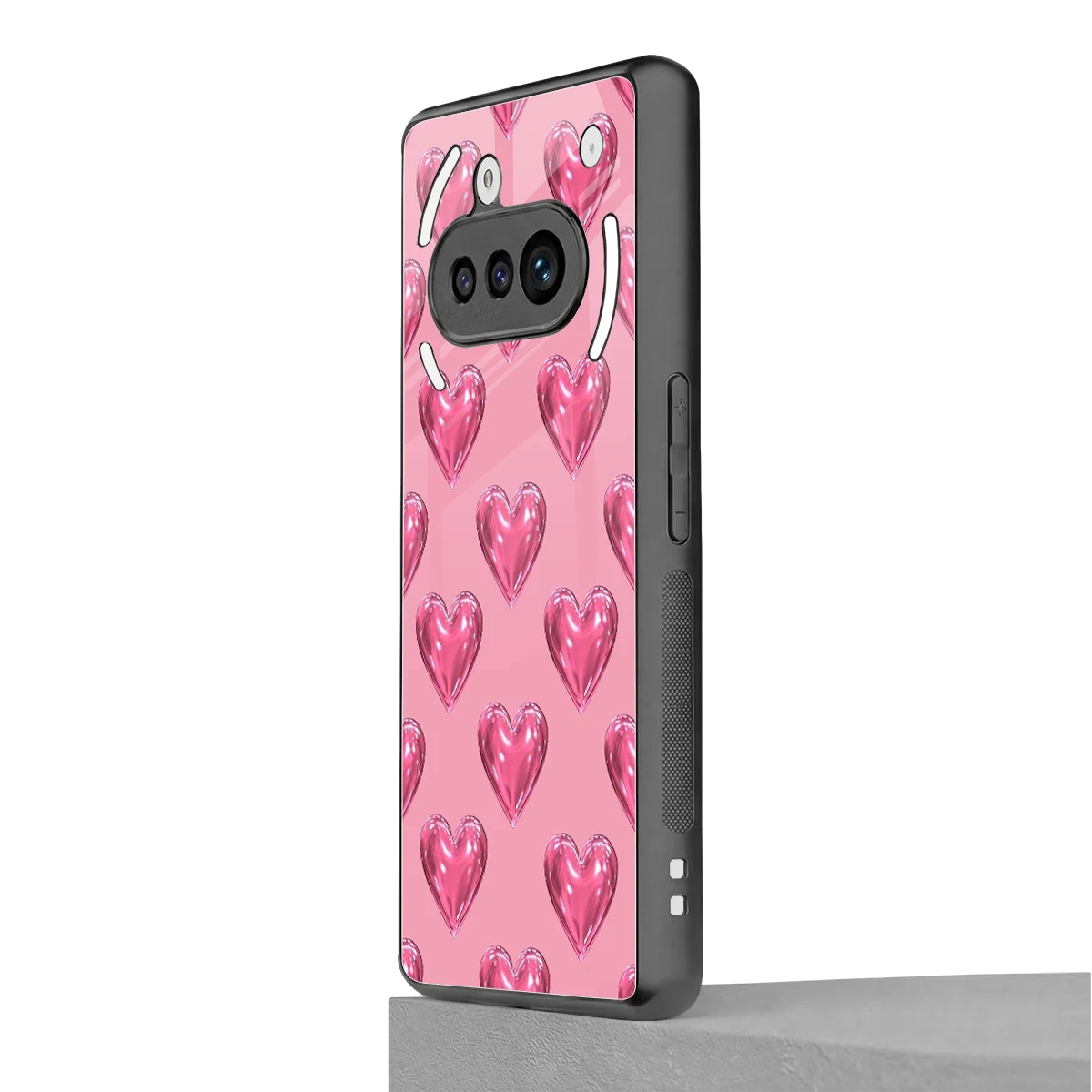 Chrome Blush nothing phone 3a mobile cover | shockproof glass phone case