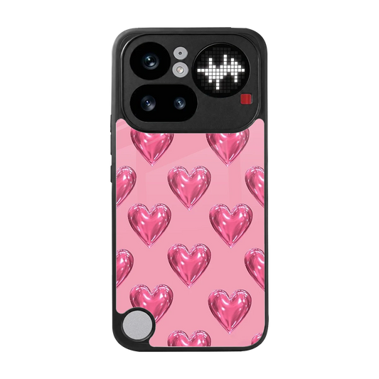 Chrome Blush back phone cover | glass case for nothing phone 4a pro