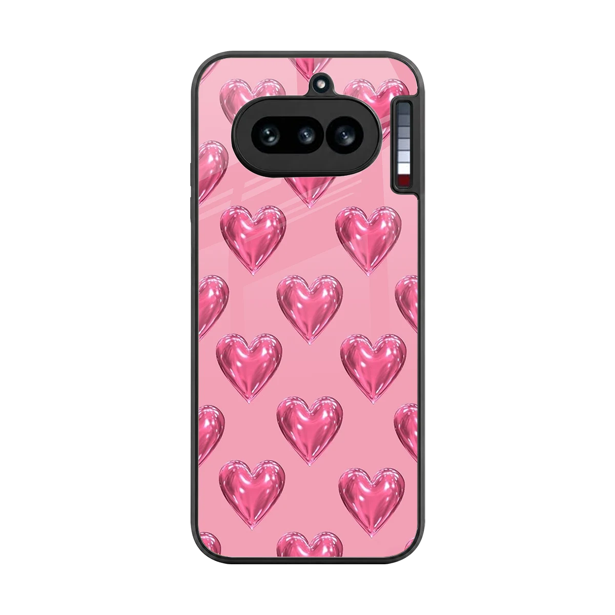 Chrome Blush back phone cover | glass case for nothing phone 4a