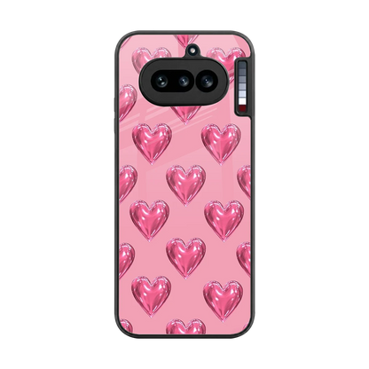 Chrome Blush back phone cover | glass case for nothing phone 4a