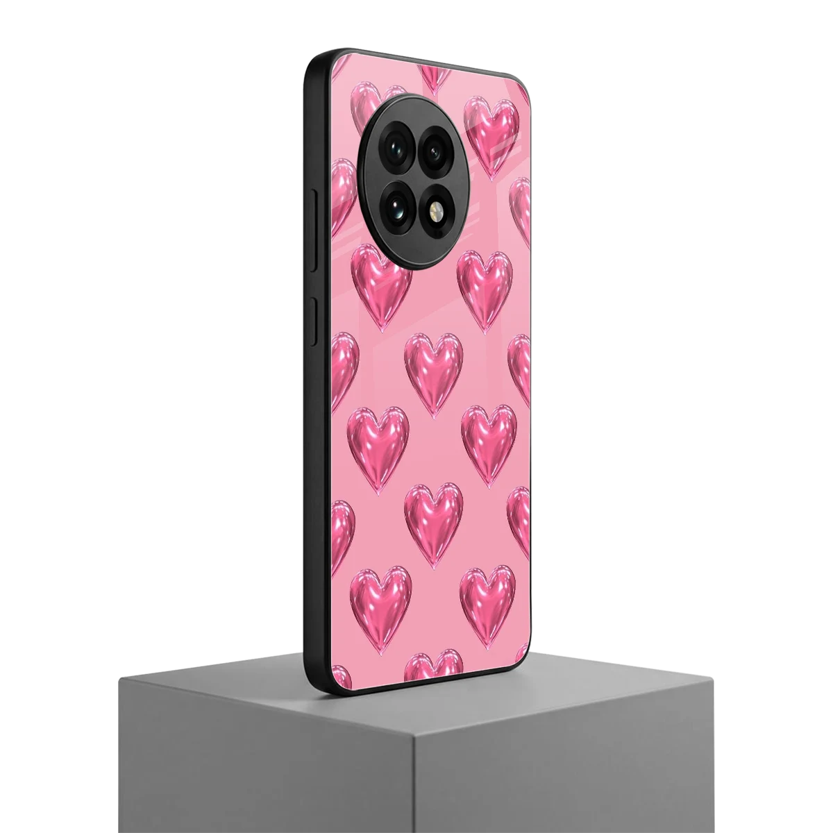 Chrome Blush oneplus 13r mobile cover | shockproof glass phone case