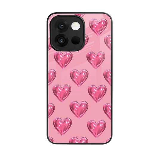 Chrome Blush back phone cover | glass case for oneplus 13s