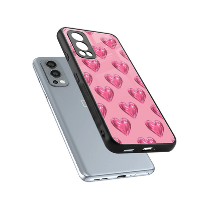 Chrome Blush sleek oneplus nord 2 cover with tempered glass back and TPU edges