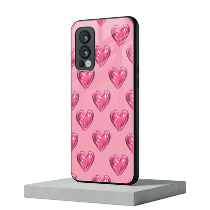 Chrome Blush oneplus nord 2 mobile cover | shockproof glass phone case