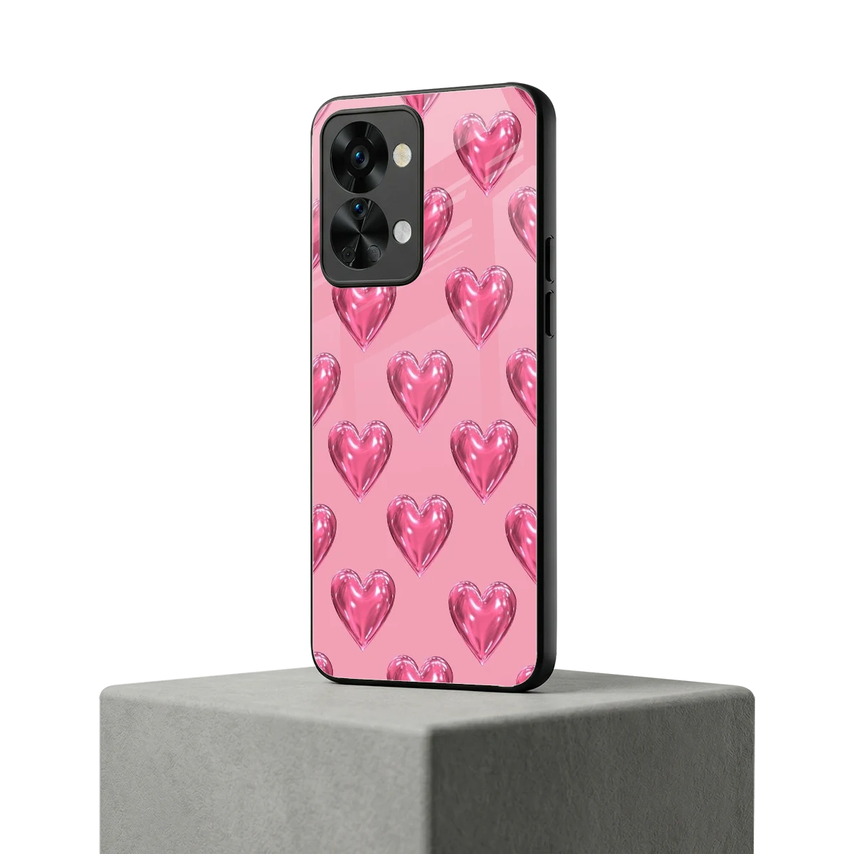 Chrome Blush oneplus nord 2t mobile cover | shockproof glass phone case