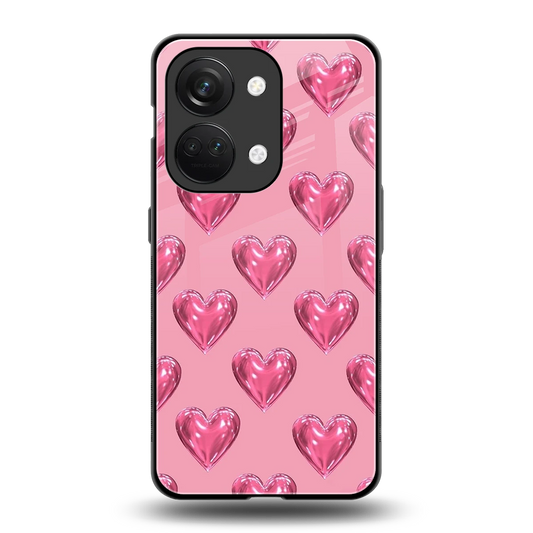 Chrome Blush back phone cover | glass case for oneplus nord 3