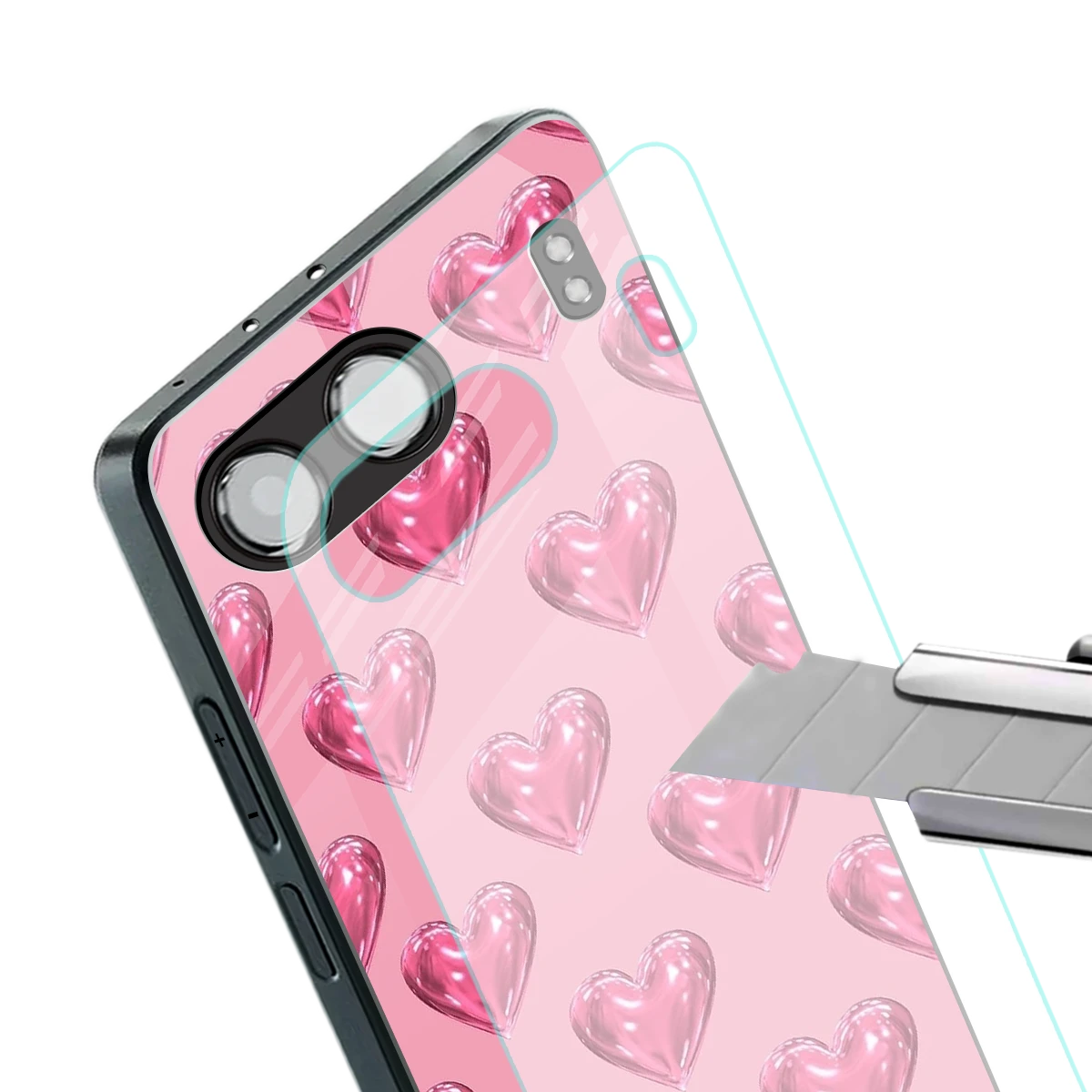 Chrome Blush stylish phone case for oneplus nord 4 | glossy glass and slim fit
