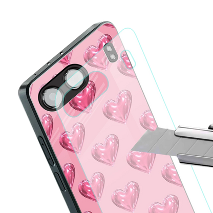 Chrome Blush stylish phone case for oneplus nord 4 | glossy glass and slim fit