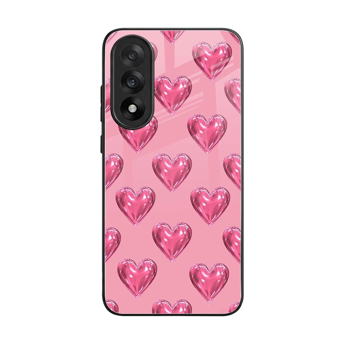 Chrome Blush back phone cover | glass case for oneplus nord 5