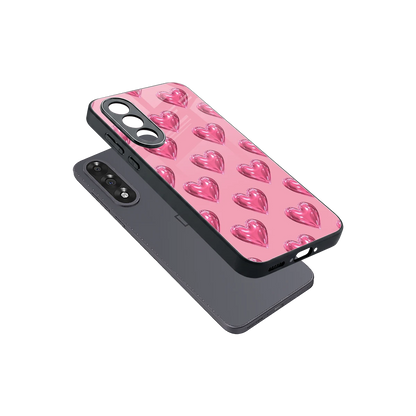 Chrome Blush sleek oneplus nord 5 cover with tempered glass back and TPU edges