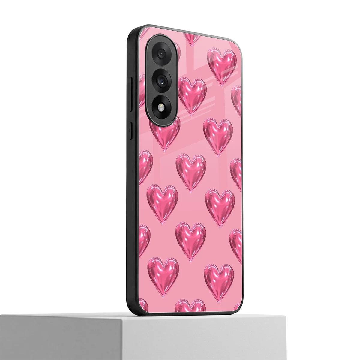 Chrome Blush oneplus nord 5 mobile cover | shockproof glass phone case