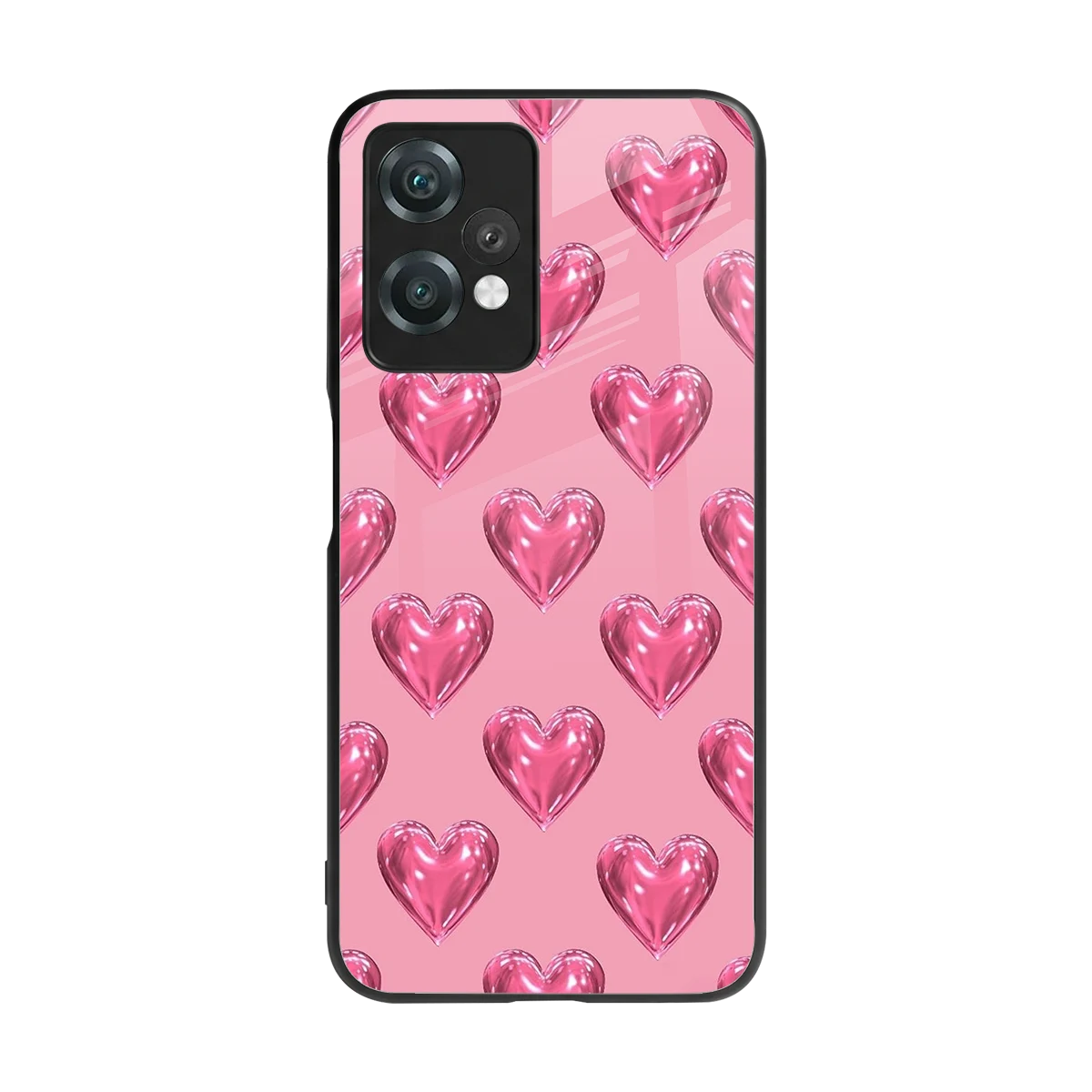 Chrome Blush back phone cover | glass case for oneplus nord ce 2 lite