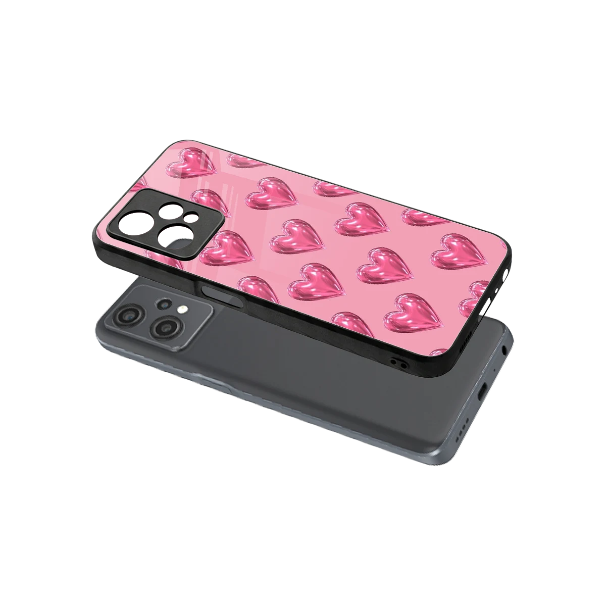 Chrome Blush sleek oneplus nord ce 2 lite cover with tempered glass back and TPU edges
