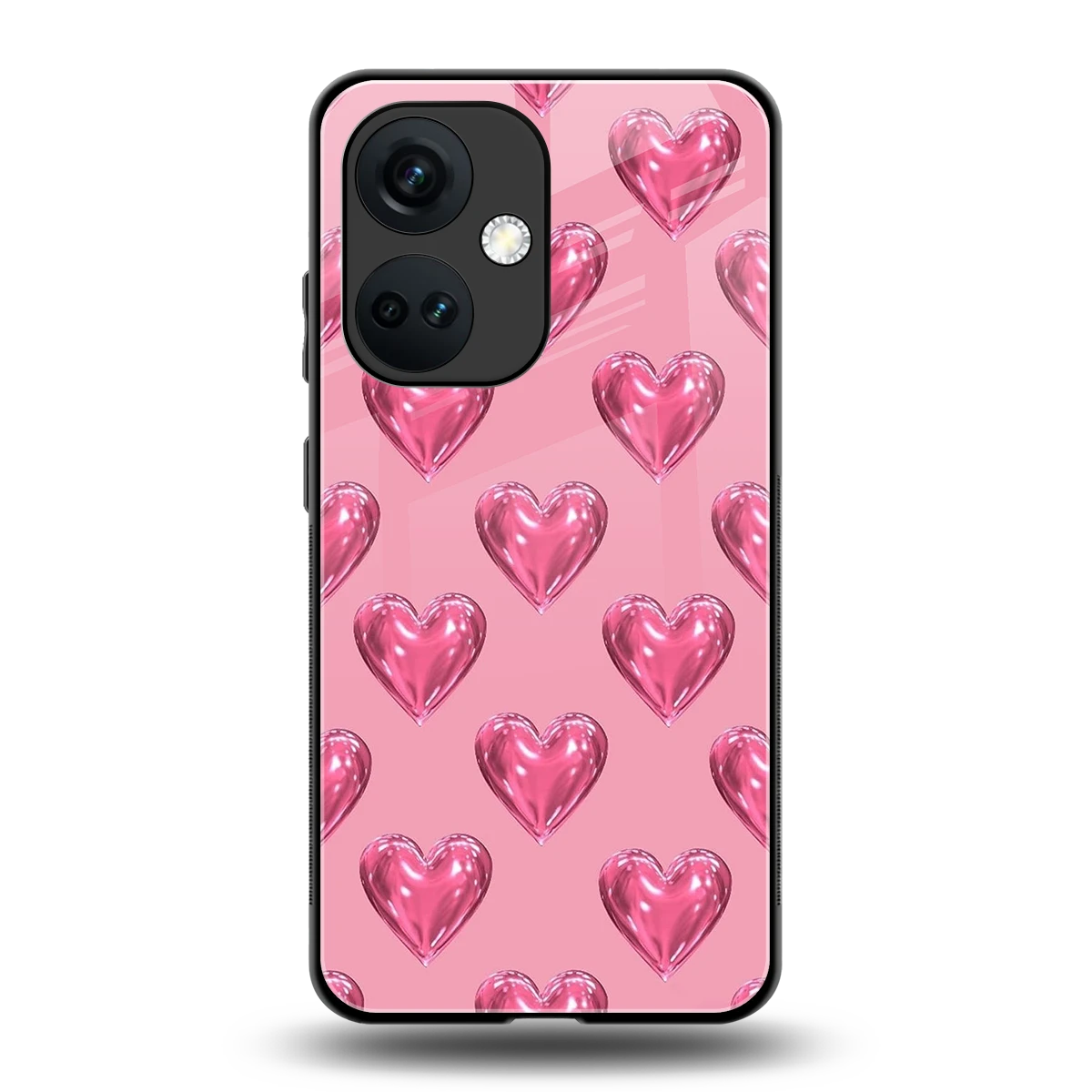 Chrome Blush back phone cover | glass case for oneplus nord ce 3