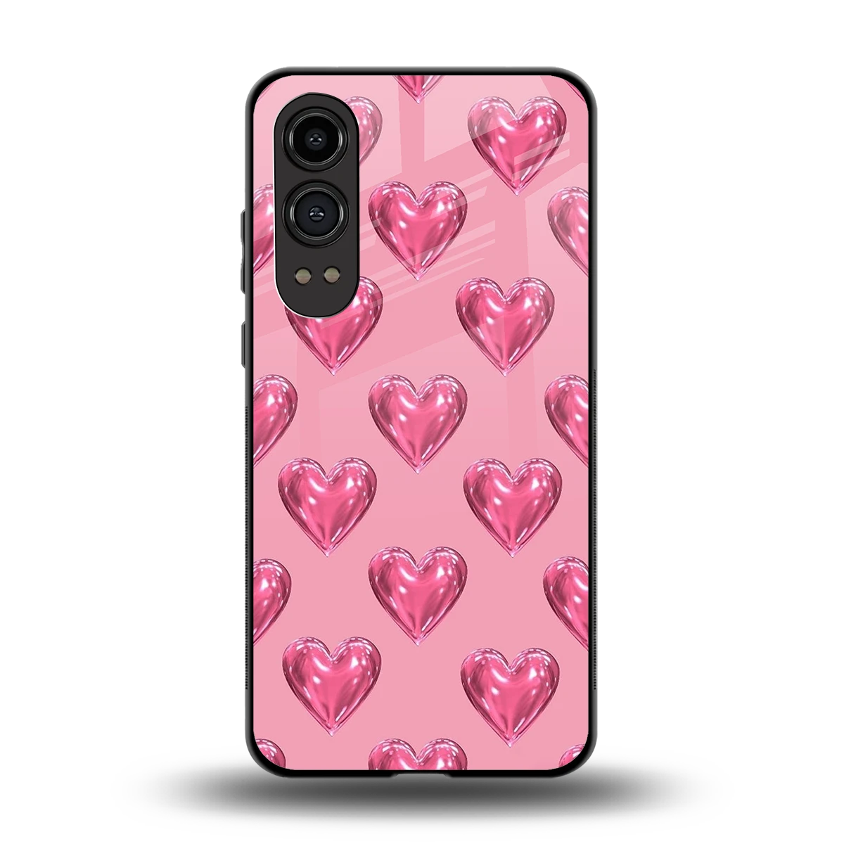 Chrome Blush back phone cover | glass case for oneplus nord ce 4 lite