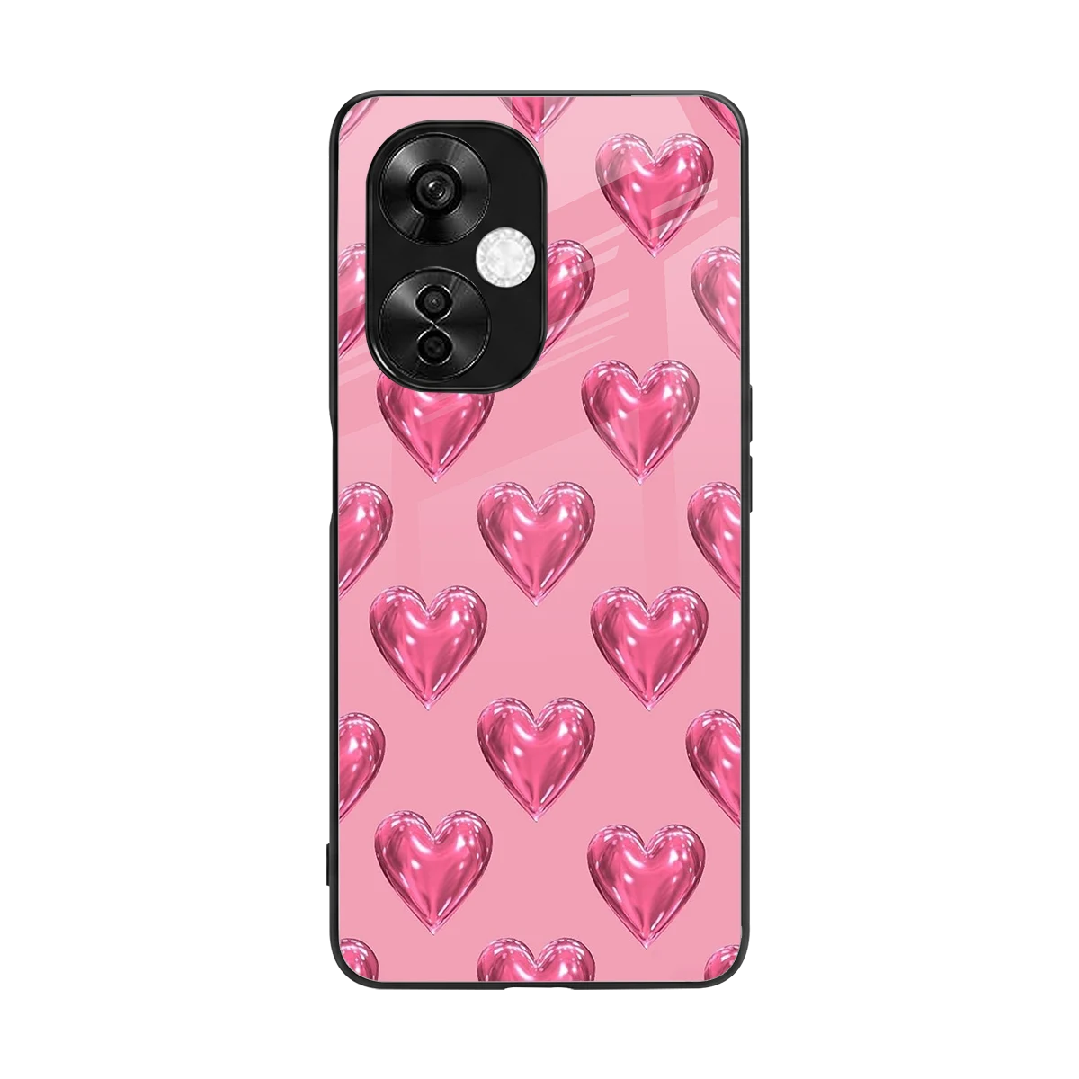 Chrome Blush back phone cover | glass case for oneplus nord ce 3 lite