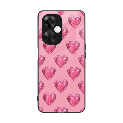 Chrome Blush back phone cover | glass case for oneplus nord ce 3 lite