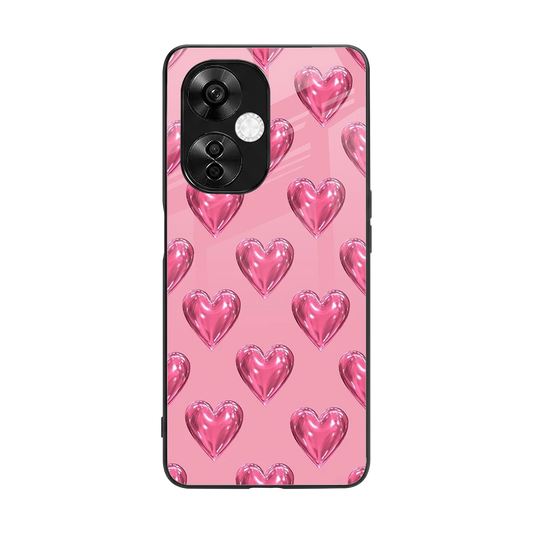 Chrome Blush back phone cover | glass case for oneplus nord ce 3 lite