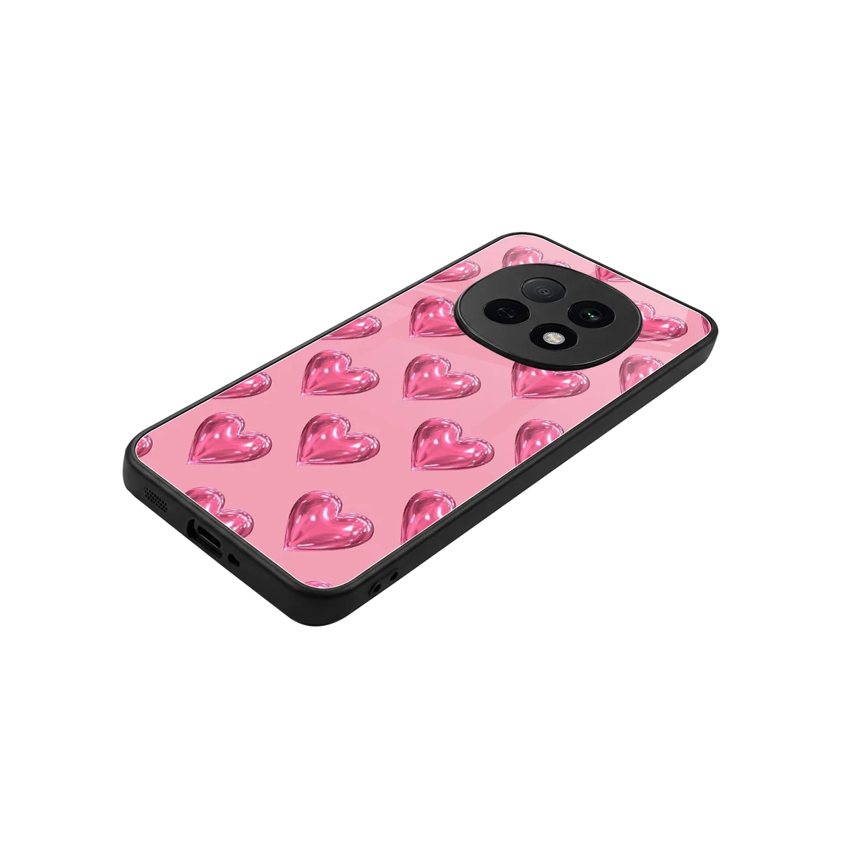 Chrome Blush stylish phone case for oppo f29 pro 5g | glossy glass and slim fit