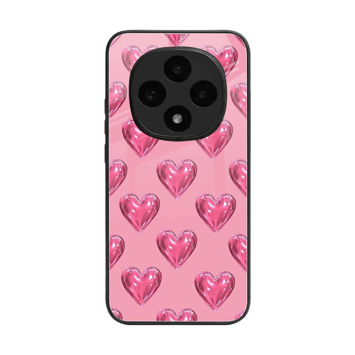 Chrome Blush back phone cover | glass case for oppo f31 pro 5g