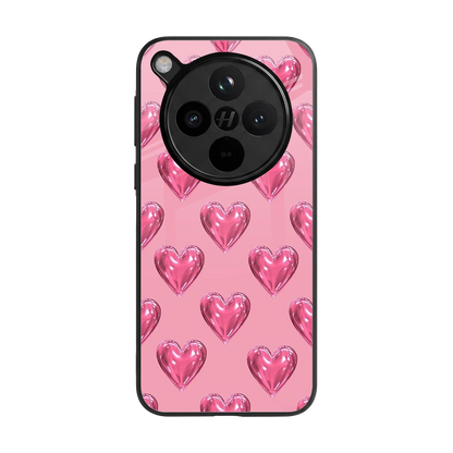 Chrome Blush back phone cover | glass case for oppo find x8