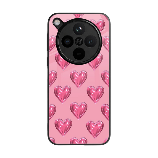 Chrome Blush back phone cover | glass case for oppo find x8