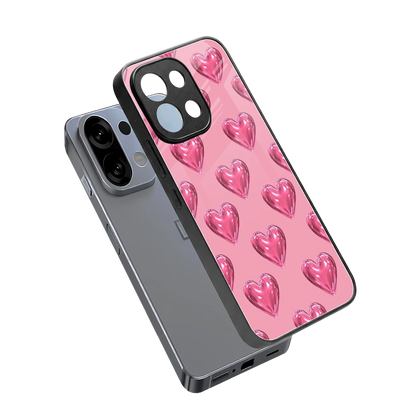 Chrome Blush sleek oppo k13 5g cover with tempered glass back and TPU edges