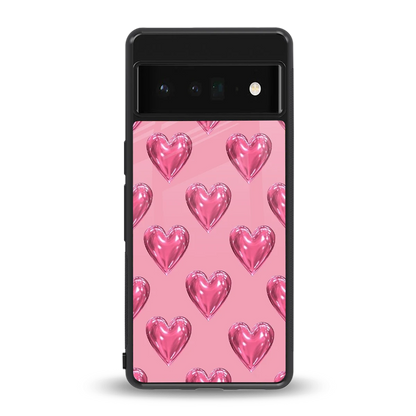 Chrome Blush back phone cover | glass case for google pixel 6 pro