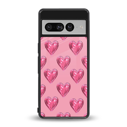 Chrome Blush back phone cover | glass case for google pixel 7 pro