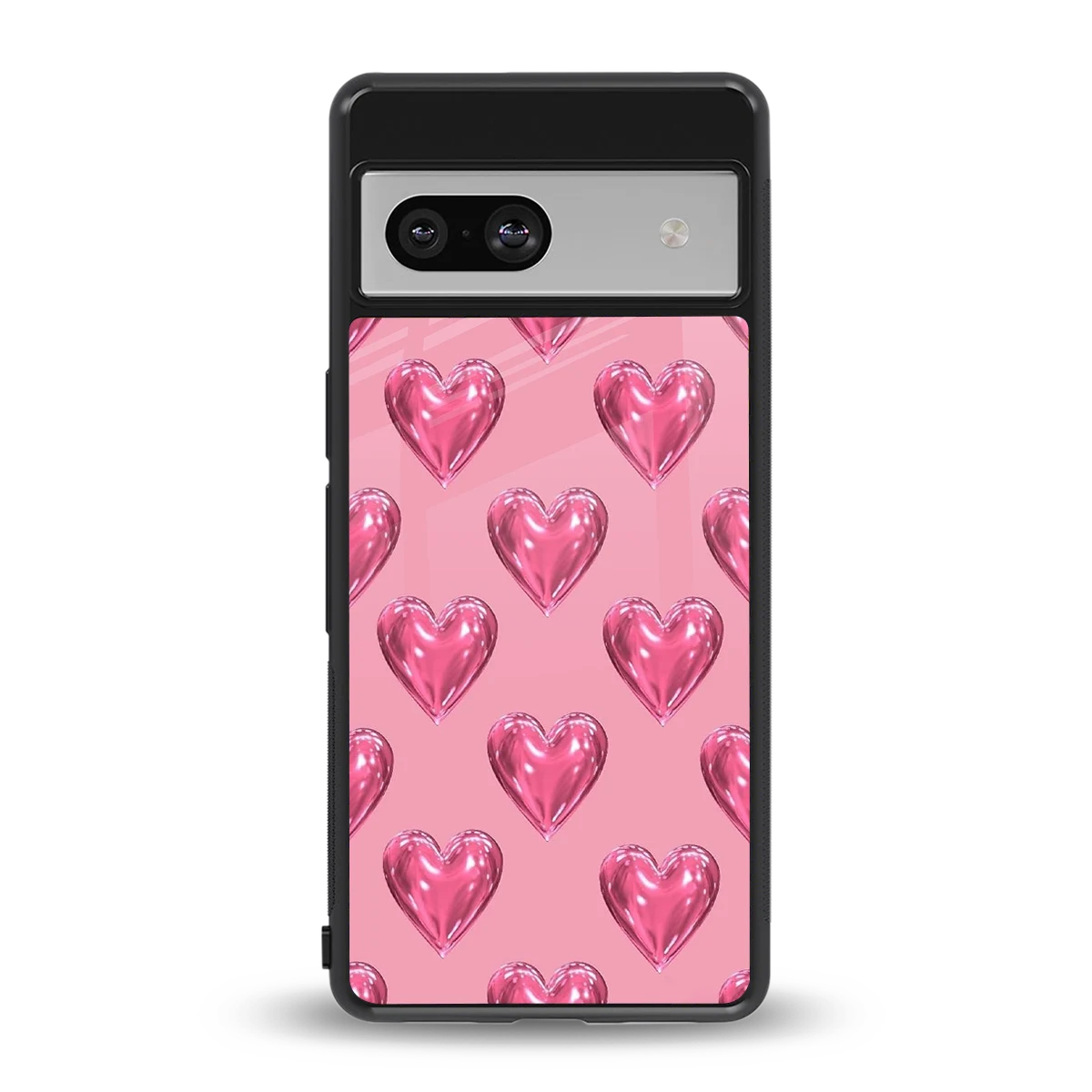 Chrome Blush back phone cover | glass case for google pixel 7a