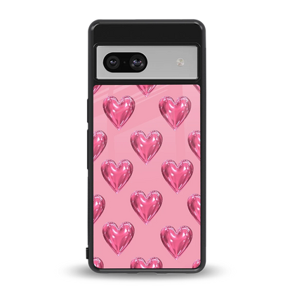 Chrome Blush back phone cover | glass case for google pixel 7a
