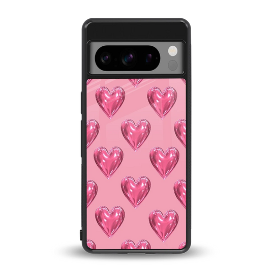 Chrome Blush back phone cover | glass case for google pixel 8 pro