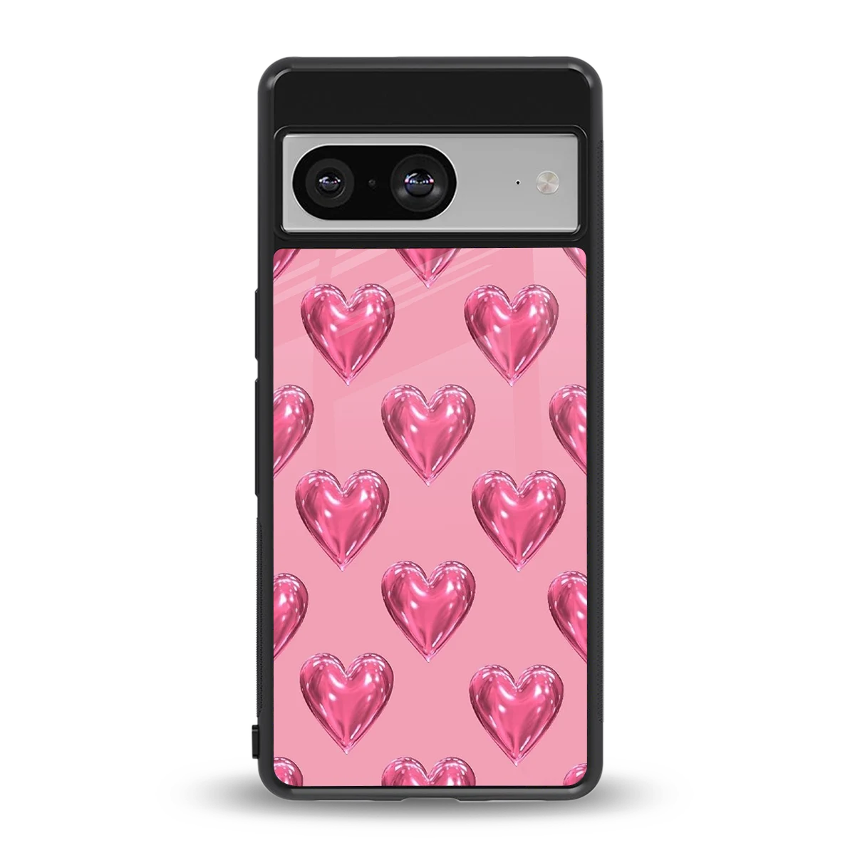Chrome Blush back phone cover | glass case for google pixel 8
