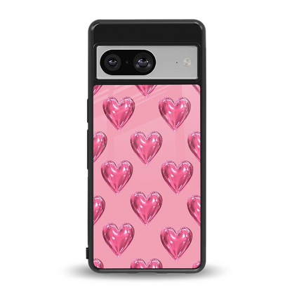 Chrome Blush back phone cover | glass case for google pixel 8