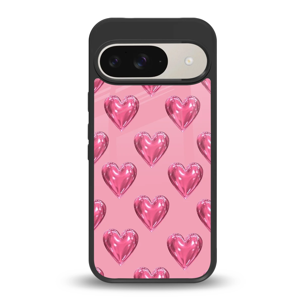 Chrome Blush back phone cover | glass case for google pixel 9