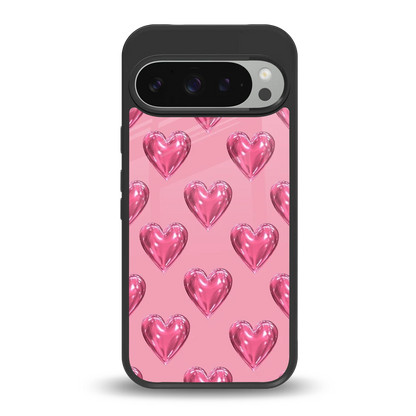 Chrome Blush back phone cover | glass case for google pixel 9 pro xl