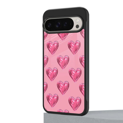 Chrome Blush google pixel 9 pro xl mobile cover | shockproof glass phone case