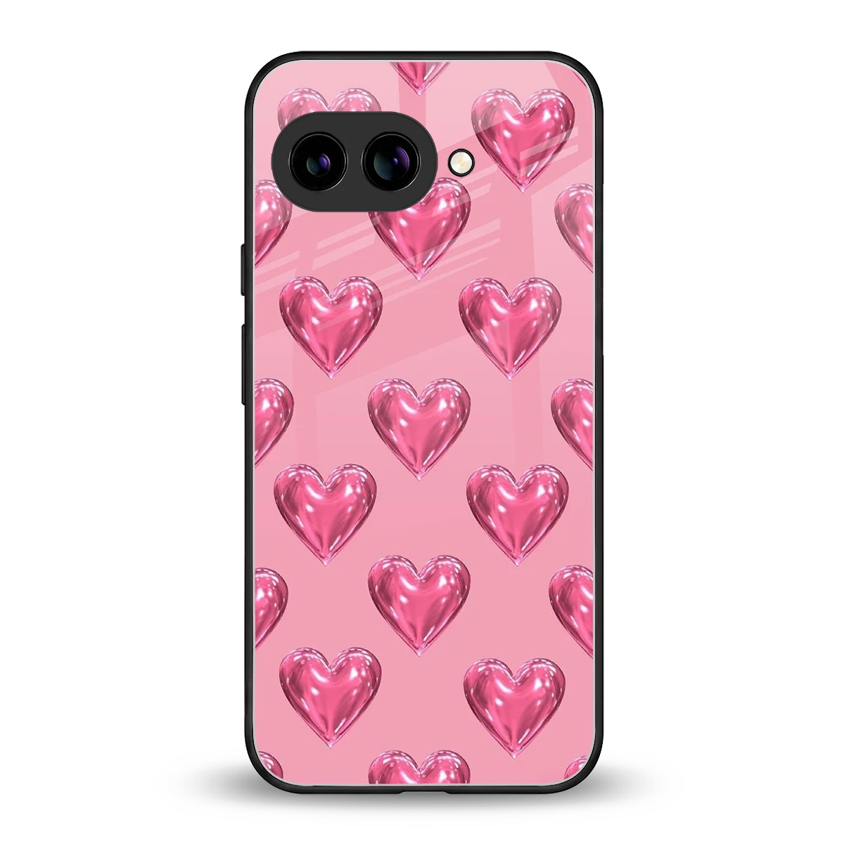 Chrome Blush back phone cover | glass case for google pixel 10a