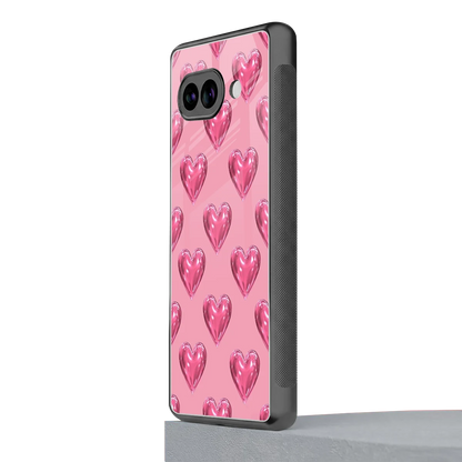 Chrome Blush google pixel 10a mobile cover | shockproof glass phone case