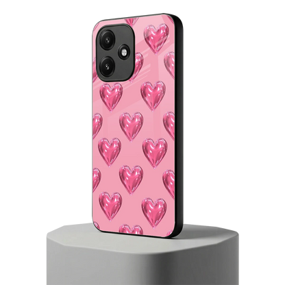 Chrome Blush redmi 12 5g mobile cover | shockproof glass phone case