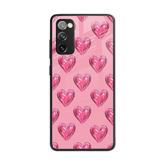 Chrome Blush back phone cover | glass case for samsung galaxy s20 fe