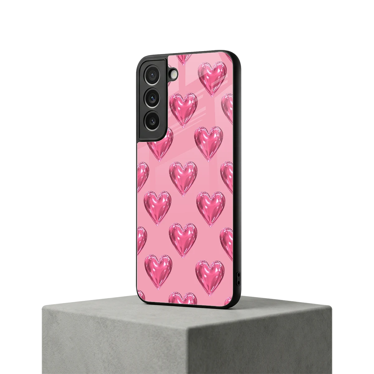 Chrome Blush samsung galaxy s22 mobile cover | shockproof glass phone case