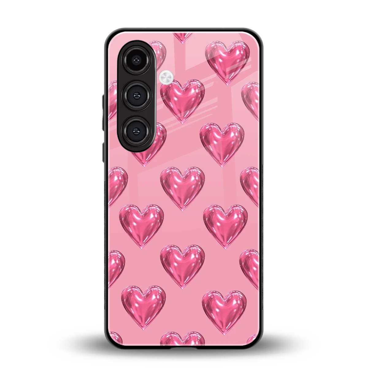 Chrome Blush back phone cover | glass case for samsung galaxy s24