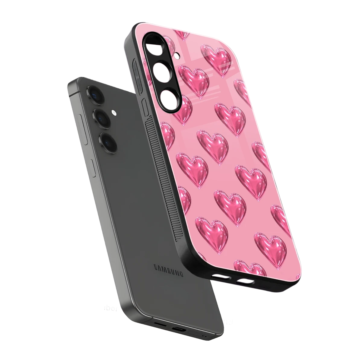 Chrome Blush sleek samsung galaxy s25 cover with tempered glass back and TPU edges