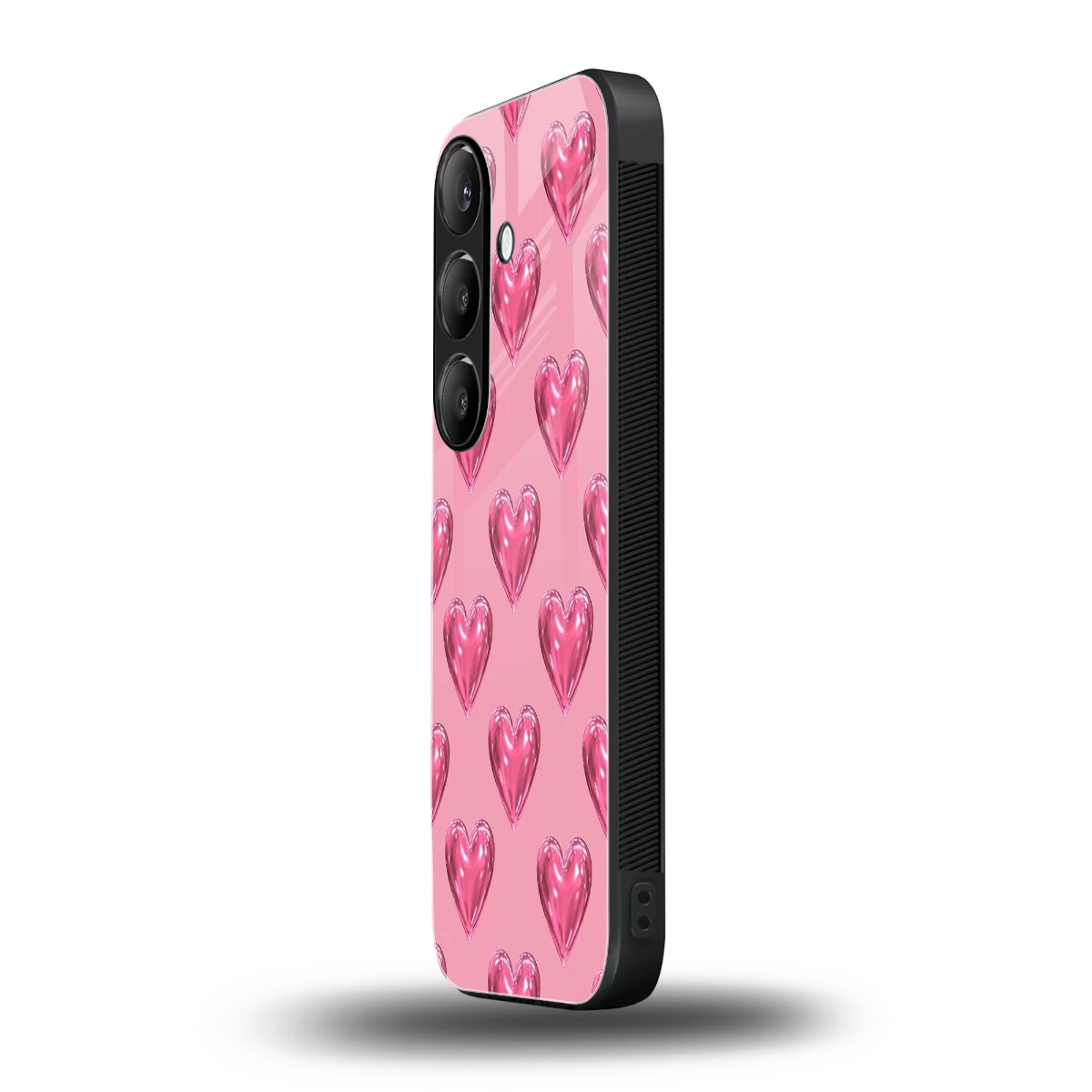 Chrome Blush samsung galaxy s25 plus mobile cover | shockproof glass phone case