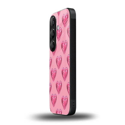 Chrome Blush samsung galaxy s25 plus mobile cover | shockproof glass phone case