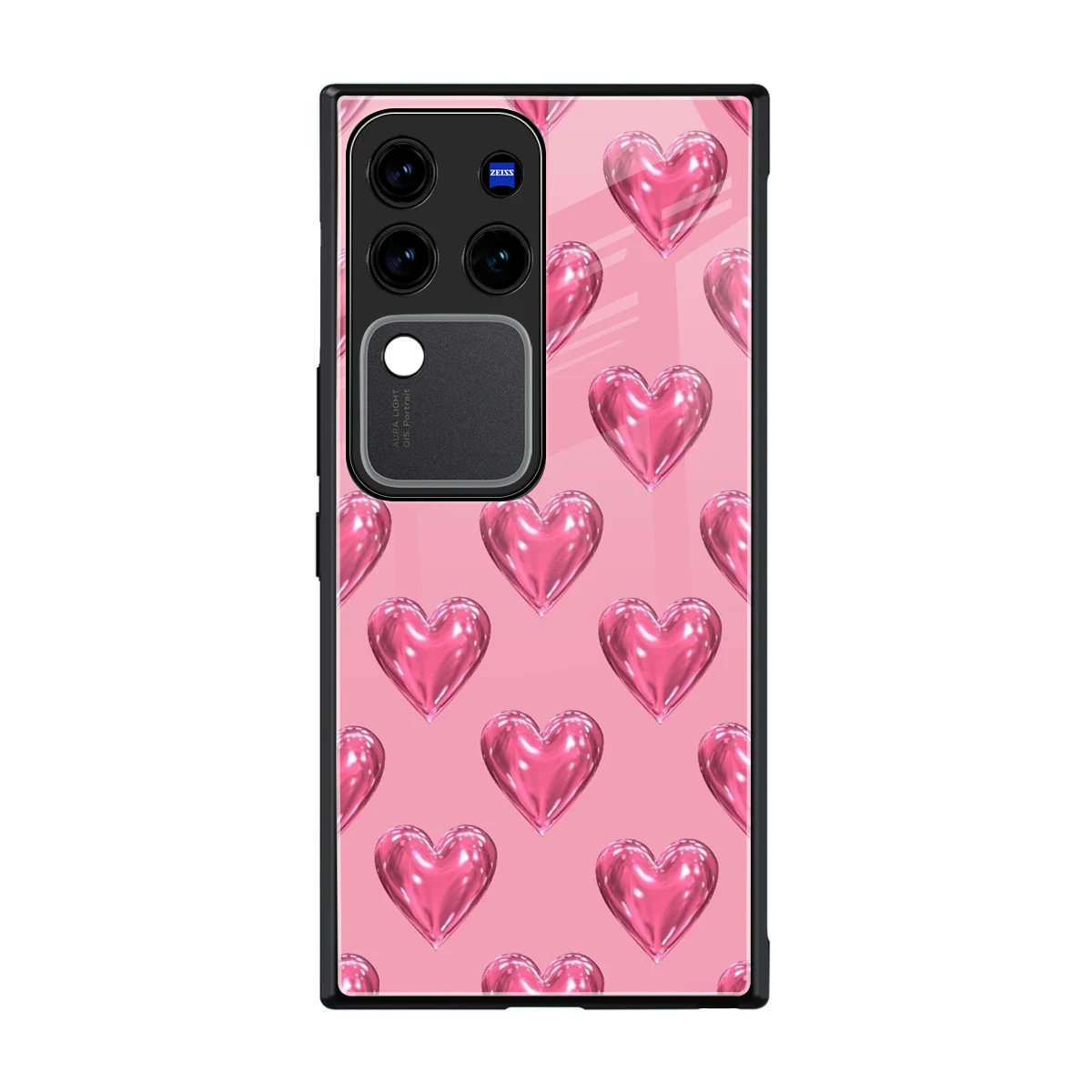 Chrome Blush back phone cover | glass case forvivo v30 pro