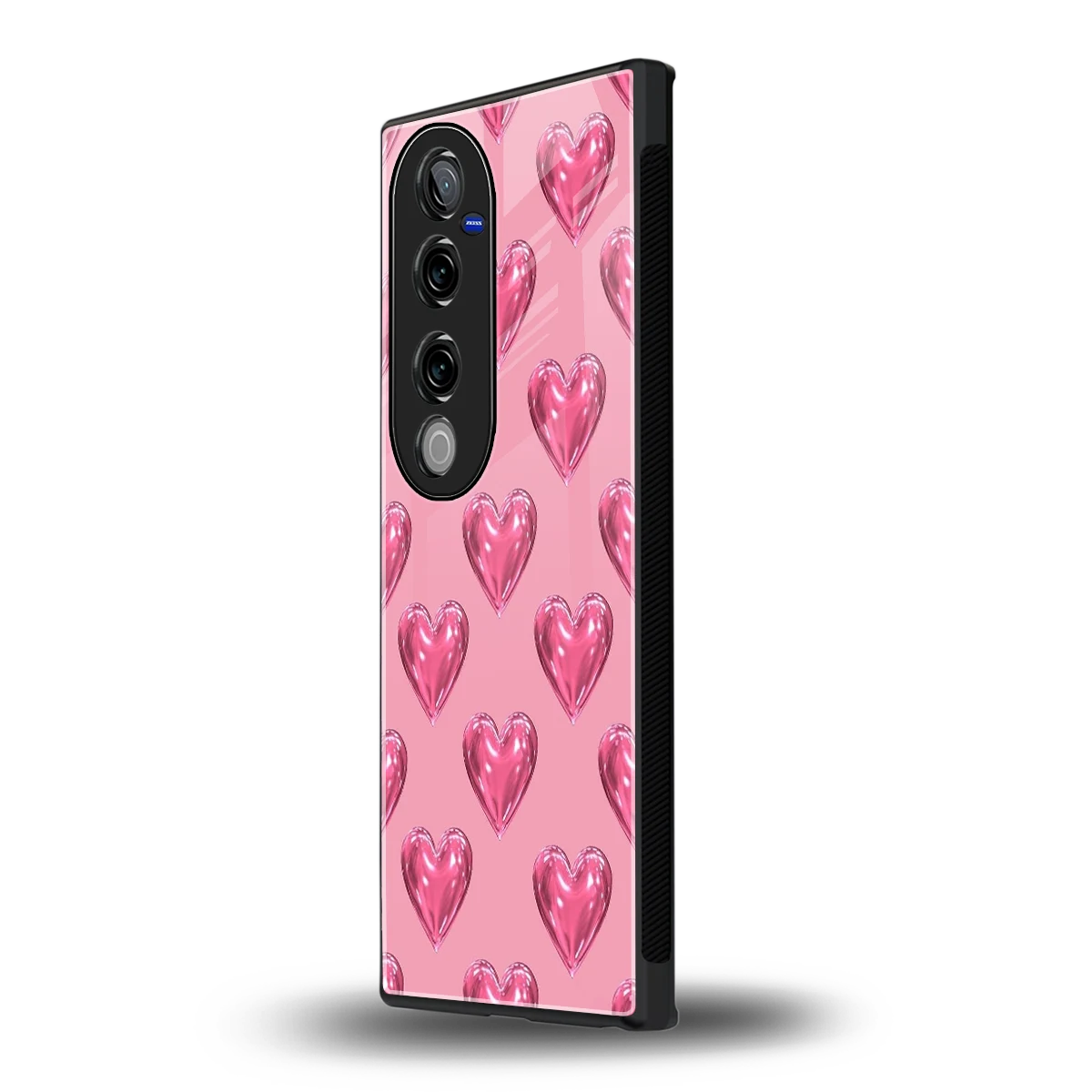 Chrome Blush vivo v40 pro mobile cover | shockproof glass phone case