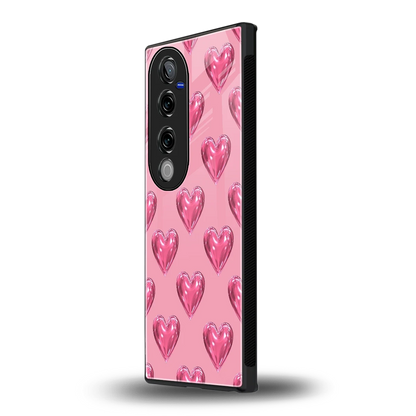 Chrome Blush vivo v40 pro mobile cover | shockproof glass phone case